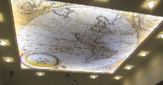 Натяжной потолок с фотопечатью Каменка, цена от 6261 руб.
